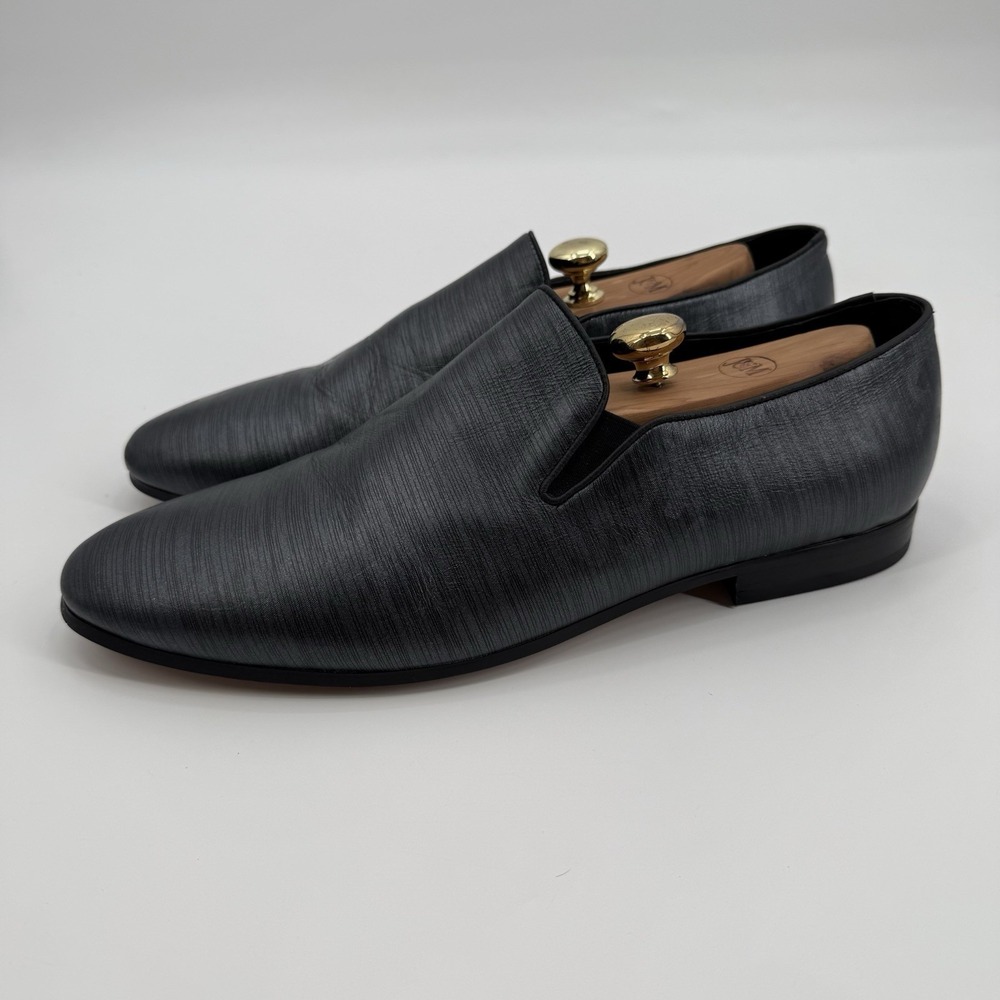Robert Graham Fry Leather Loafer Black Ghost Camo Slip-On Shoes‎ US 13